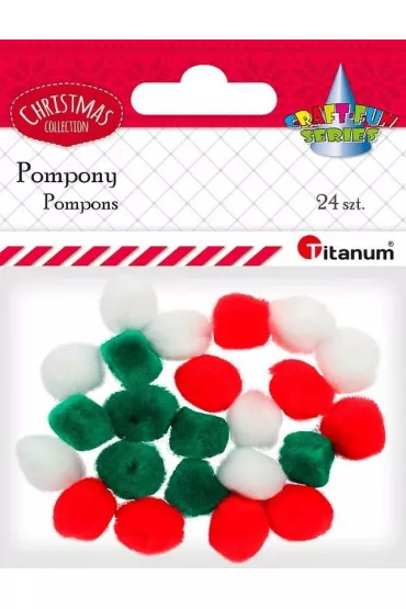 Titanum Pompony akrylowe 24 szt.