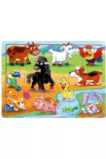 Puzzle drewniane 20 el. Na Wsi Brimarex