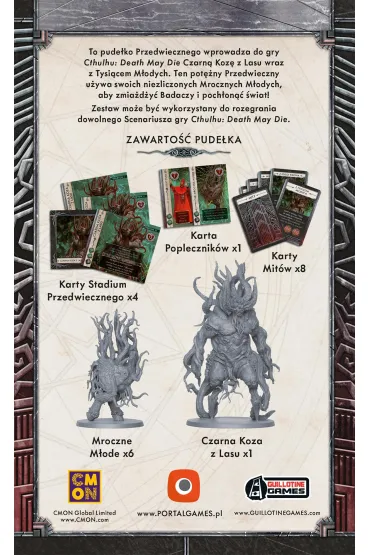 Cthulhu. Death May Die. Czarna Koza z Lasu Portal Games - Rob Daviau, Eric M. Lang