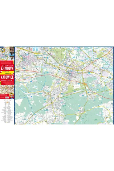 Katowice plan miasta 1:20 000 papier 2024