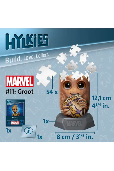 Puzzle 54 el. 3D Hylkies: Groot Ravensburger