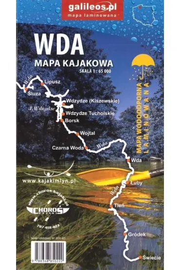 Mapa kajakowa - WDA 1:65 000