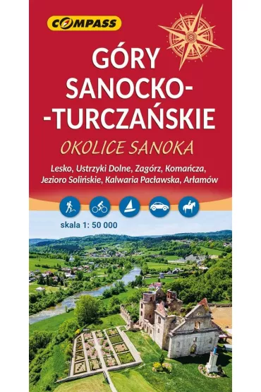 G�ry Sanocko-Turcza�skie. Okolice Sanoka mapa skala 1 : 50 000