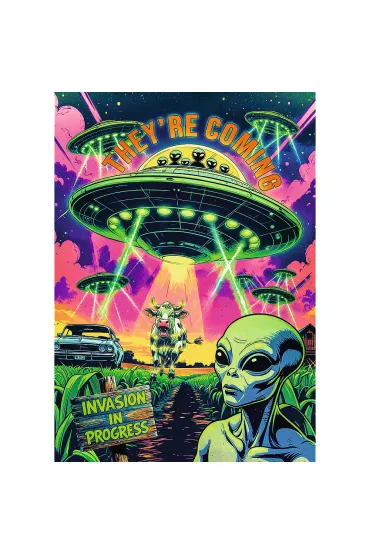 Puzzle Premium Plus Quality 1000 element�w Hall of Horror: UFO Trefl