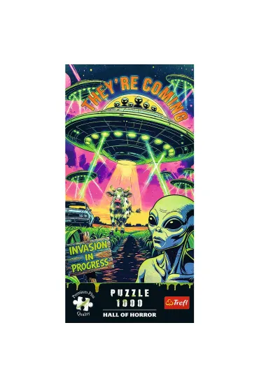Puzzle Premium Plus Quality 1000 element�w Hall of Horror: UFO Trefl
