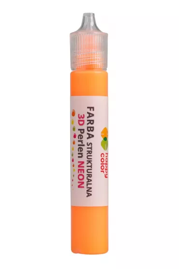 Happy Color Farba strukturalna 3D- Perlen 32 ml, neon pomaraczowy
