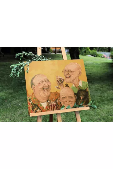 Twoje Hobby Malowanie po numerach - Starzy przyjaciele 40x50cm
