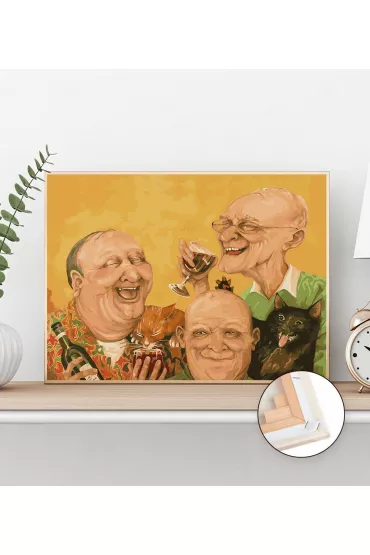 Twoje Hobby Malowanie po numerach - Starzy przyjaciele 40x50cm