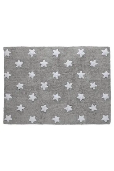 Dywan Bawe�niany Grey Stars White 120x160cm