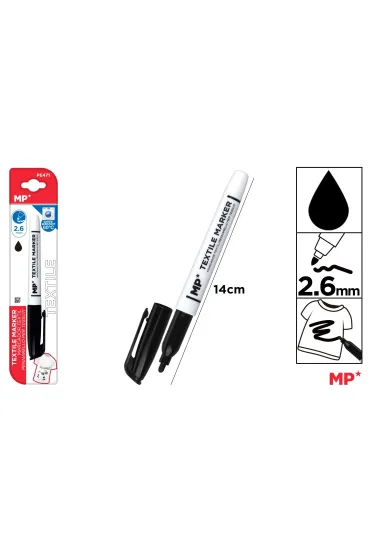 Mp Main Paper Marker do tkanin 2,6mm czarny