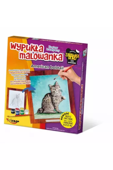 Wypuk�a malowanka Kot - American bobtail Mirage Hobby
