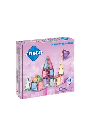 Klocki magnetyczne COBLO Pastel 35 element�w