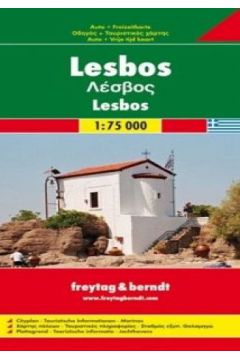 Lesbos. Mapa samochodowa