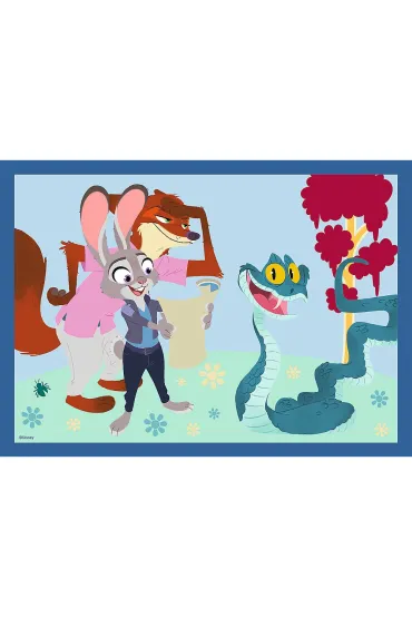 Puzzle 4w1 Zootopia przygody TREFL 34677  TR