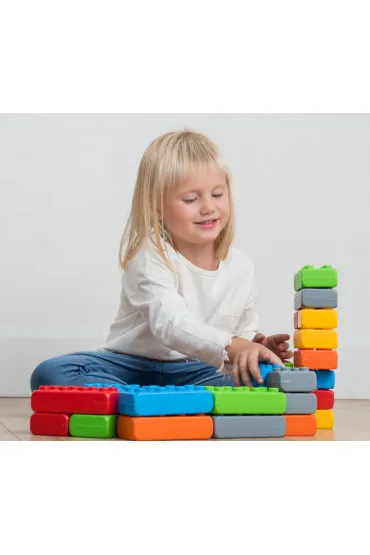 Klocki konstrukcyjne dla najm�odszych Klocki Ceg�y Junior 40 element�w