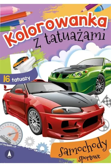 Malowanka A5 Kolorowanka z tatua�ami. Samochody sportowe SKRZAT 072761