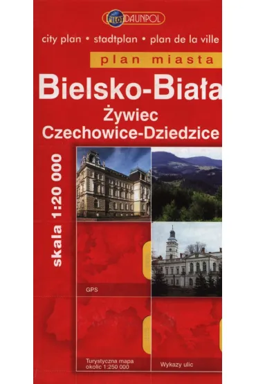 Bielsko-Bia�a. �ywiec. Czechowice-Dziedzice. Plan miasta w skali 1:20 000