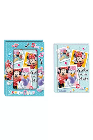 Myszka Minnie Pami�tnik zamykany Minnie 17.0x12.5 cm