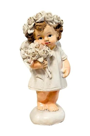 Figurka Anio�ek z kwiatami 8cm