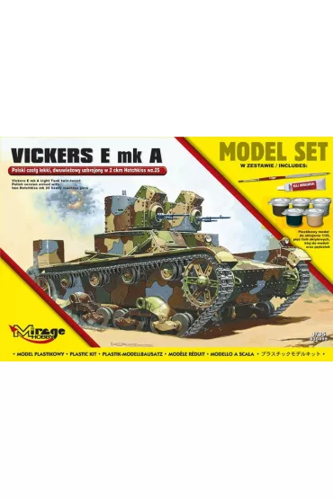 Vickerse E mk A Polski czo�g lekki, dwuwie�owy Mirage Hobby