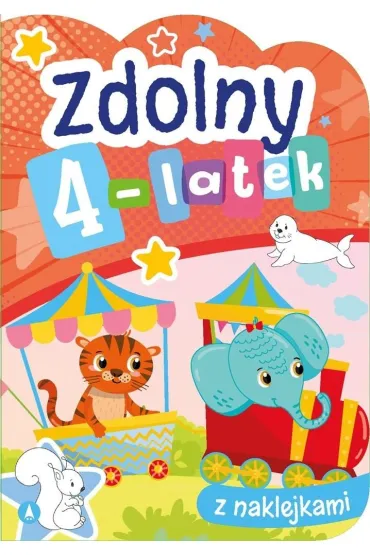 Ksi��eczka edu. A4 Zdolny 4-latek  NAKLEJKI SKRZAT 072327 - Sabina  Grabias