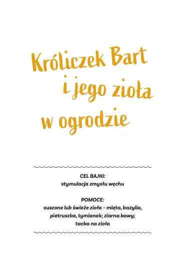 Przygody kr�liczka Barta i s�wki Kui Bajki sensoryczne - Patrycja Bielecka-Zdyb