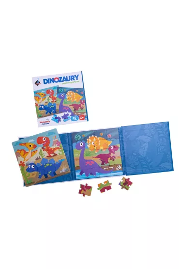 Puzzle magnetyczne 20 el. Dinozaury Askato