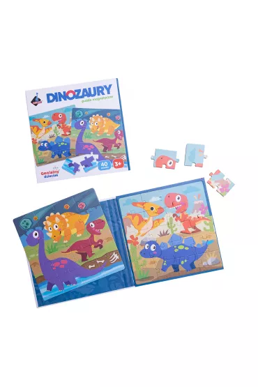 Puzzle magnetyczne 20 el. Dinozaury Askato