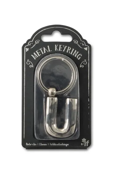 If Silver Letter Keyring - brelok do kluczy litera U