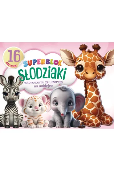 Superblok S�odziaki. Kolorowanki ze wzorem na naklejce