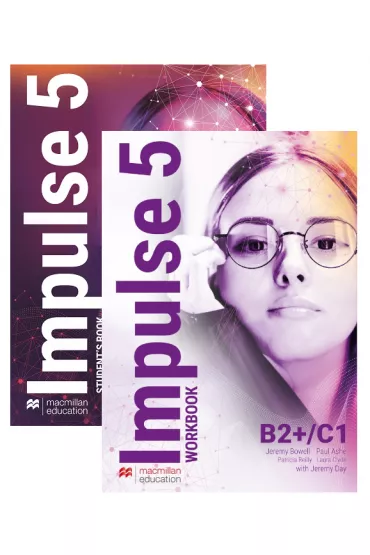 Pakiet Impulse 5: Ksi��ka ucznia papierowa + Zeszyt �wicze� + dost�py do wersji cyfrowych + On-the-Go Practice w aplikacji MEE. Poziom B2+/C1 - Jeremy Day, Lynda Edwards, Karolina Kotorowicz-Jasi�ska, Patricia Reilly, Jeremy  Bowell, Eoin Higgins, Paul Ashe, Laura Clyde