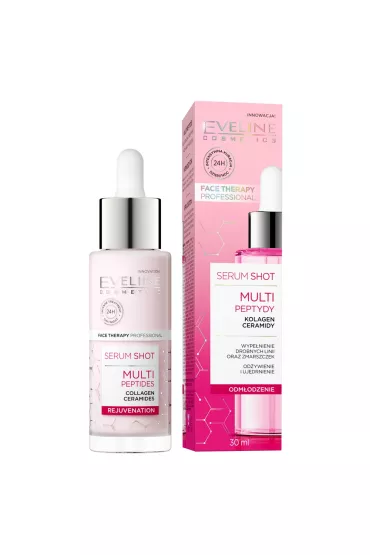 Eveline Cosmetics Serum Shot Multipeptydy kuracja z multipeptydami na twarz, szyj� i dekolt 30 ml