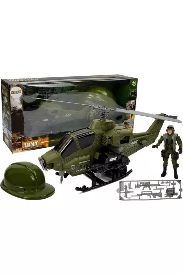 Wojskowy helikopter hem onierz Leantoys