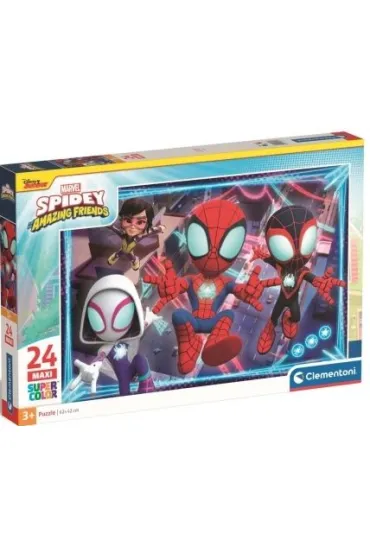 Puzzle 24 el. Maxi SuperColor. Marvel Spidey Clementoni