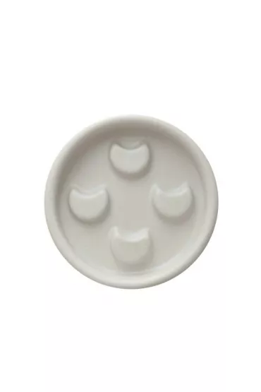 Mohani Mydelniczka ceramiczna Lunula ecru matowa