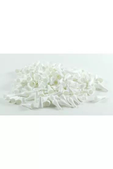 Pionki do gry plastik zwyk�e - bia�e - 100 szt.