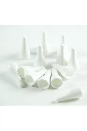 Pionki do gry plastik zwyk�e - bia�e - 100 szt.