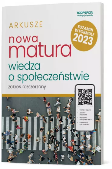 Nowa matura 2023. Wiedza o spo�ecze�stwie. Arkusze maturalne. Zakres rozszerzony - Artur Derdziak