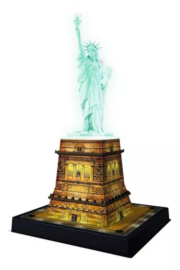 Puzzle 3D 108 el. Statua Wolno�ci. Edycja nocna Ravensburger
