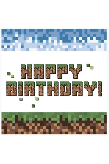 Serwetka papierowa 3 warstwowa 33x33 cm Happy Birthda POL-MAK SDOG045201 20 szt.