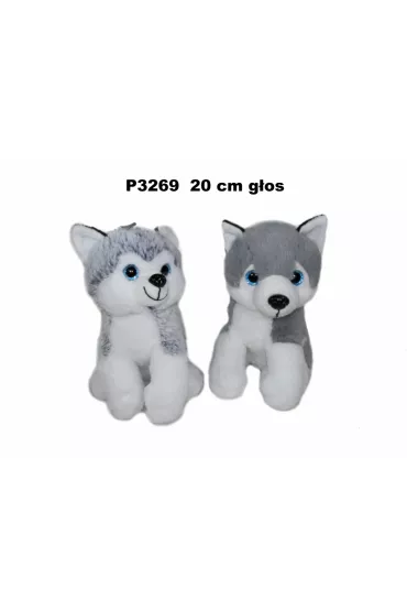 Pies Husky z g�osem 20cm - mix Sun-Day
