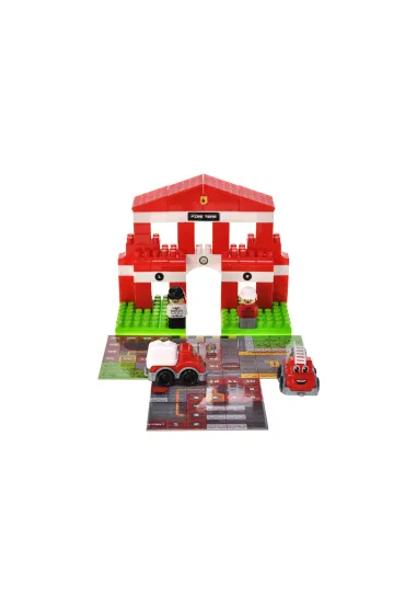Klocki konstrukcyjne Blocks&Steps Stra� po�arna