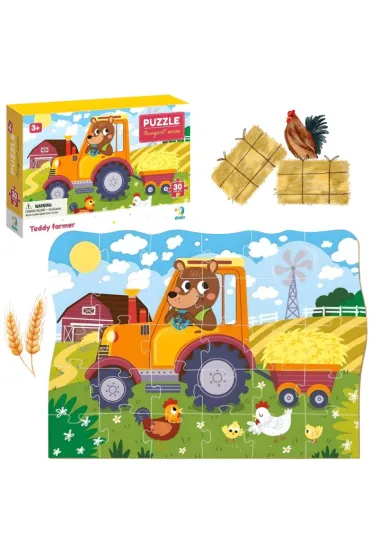 Puzzle 30 el. Profesje. Farmer Teddy Dodo