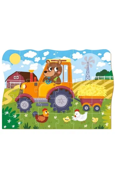 Puzzle 30 el. Profesje. Farmer Teddy Dodo