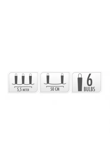 ProGarden Lampki arwki 6 Party light Led 5,5m