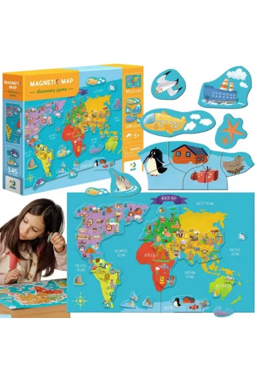 Gra magnetyczna mapa �wiata Dodo