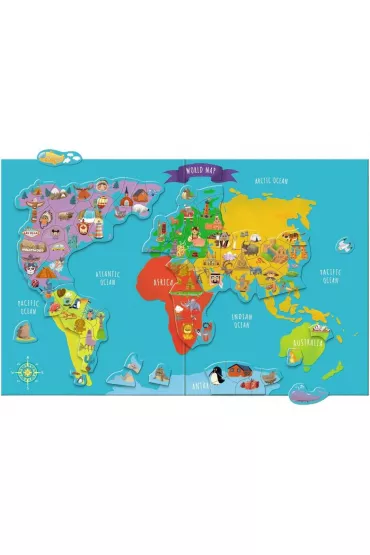 Gra magnetyczna mapa �wiata Dodo