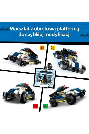 LEGO City Policyjny warsztat tuningowy 60457