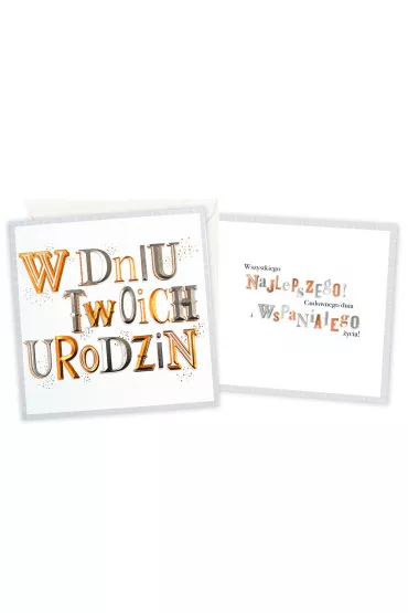 Kukartka Karnet QR-048 Urodziny