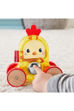 Kolorowe Zwierztka Pojazd Kurczak Mattel
